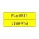 FLe-6511 Brother etykieta cięta, żółta czarny nadruk 45x21mm