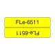FLe-6511 Brother etykieta cięta, żółta czarny nadruk 45x21mm