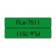 FLe-7511 Brother etykieta cięta, zielona czarny nadruk 45x21mm
