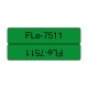 FLe-7511 Brother etykieta cięta, zielona czarny nadruk 45x21mm