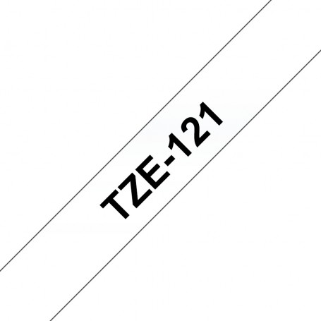 Taśma laminowana Brother TZe-121 przezroczysta 9mm szerokości do drukarek Brother PT