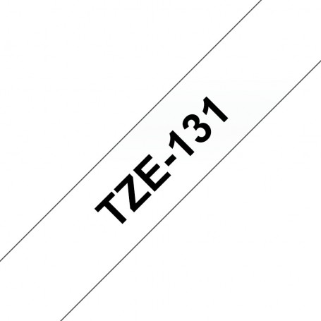 Taśma laminowana Brother TZe-131 przezroczysta 12mm szerokości do drukarek Brother PT
