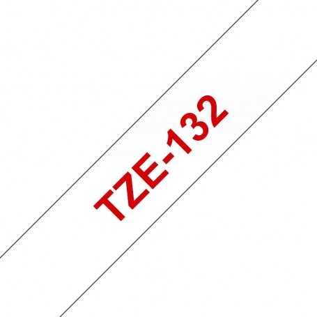 Taśma laminowana Brother TZe-132 przezroczysta 12mm szerokości do drukarek Brother PT