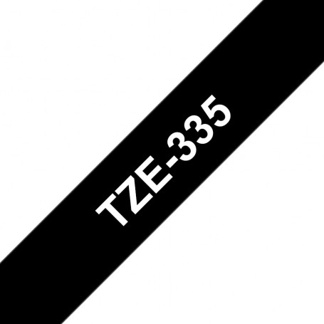 Taśma laminowana Brother TZe-335 czarna 12mm szerokości do drukarek Brother PT