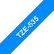 Taśma laminowana Brother TZe-535 niebieska 12mm szerokości do drukarek Brother PT