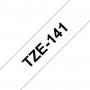 TZe-141 Brother transparent black print width 18mm