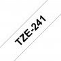 Taśma laminowana Brother TZe-241 biała 18mm szerokości do drukarek Brother PT