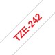 Taśma laminowana Brother TZe-242 biała 18mm szerokości do drukarek Brother PT