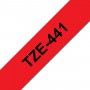 TZe-441 Brother red, black print width 18mm