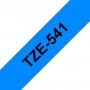 Taśma laminowana Brother TZe-541 niebieska 18mm szerokości do drukarek Brother PT