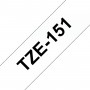 Taśma laminowana Brother TZe-151 przezroczysta 24mm szerokości do drukarek Brother PT