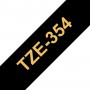 TZe-354 Brother black, gold print width 24mm