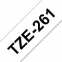 Taśma laminowana Brother TZe-261 biała 36mm szerokości do drukarek Brother PT