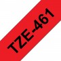 Taśma laminowana Brother TZe-461 czerwona 36mm szerokości do drukarek Brother PT