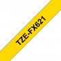 TZe-FX621 Brother elastic band, yellow black print width 9mm