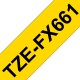 Taśma laminowana Brother TZe-Fx661 żółta 36mm szerokości do drukarek Brother PT