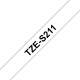 Taśma laminowana Brother TZe-S211 biała 6mm szerokości mocny klej do drukarek Brother PT
