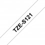 Taśma laminowana Brother TZe-S121 przezroczysta 9mm szerokości mocny klej do drukarek Brother PT