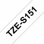 Taśma laminowana Brother TZe-S151 przezroczysta 24mm szerokości mocny klej do drukarek Brother PT