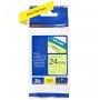 TZe-C51 Brother fluorescent yellow, black print width 24mm