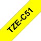 Taśma laminowana Brother TZe-C51 fluorescencyjna żółta 24mm szerokości do drukarek Brother PT
