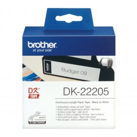 DK-22205 Brother continuous paper tape, white, 62mm x 30.48m