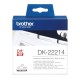 Etykiety Brother DK-2214 12mmx30.48m, białe, do drukarek etykiet Brother QL 