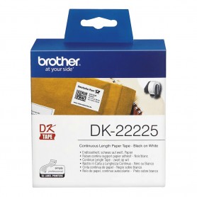 DK-22225 Brother continuous paper tape, white, 38mm x 30.48m