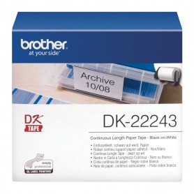 DK-22243 Brother taśma ciągła papierowa, biała, 102mm x 30.48m
