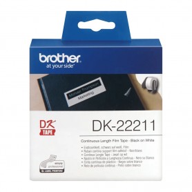 Etykiety Brother DK-22211 29mmx15.24m, białe, do drukarek etykiet Brother QL 