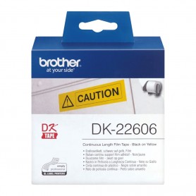 DK-22606 Brother taśma ciągła foliowa, żółta, 62mm x 15.24m