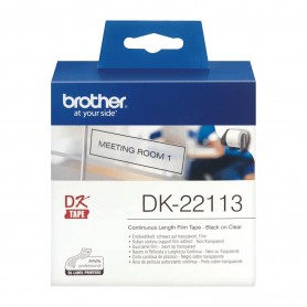DK-22113 Brother continuous foil tape, transparent, 62mm x 15.24m