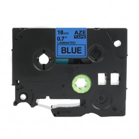 Tze-541 Brother blue black print 18mm replacement