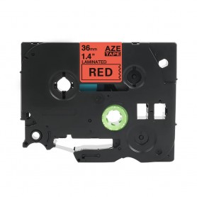 Taśma laminowana AZ-461 czerwona szer.36mm