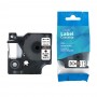 Tape Dymo D1 45013 S0720530 12 mm white background black print compatible