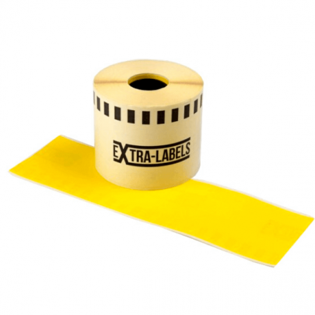 Brother continuous tape DK-22205 paper, yellow, 62mm x 30.4m, compatible