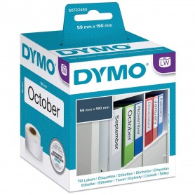 Etykiety Dymo 59x190mm białe papierowe 1 x 110 szt. 99019 S0722480