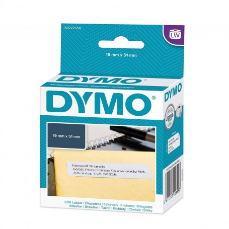 Etykiety Dymo 19×51mm białe papierowe 500 szt. 11355 S0722550