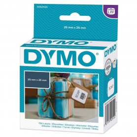 Etykiety Dymo 25x25mm białe papierowe 1 x 750 szt. S0929120