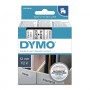 Tape Dymo D1 12 mm x 7 m white black print 45013 S0720530