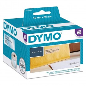 Labels Dymo 36x89mm transparent plastic 1 x 260 pcs. 99013 S0722410