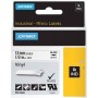 Dymo Rhino tape 12 mm x 5,5 m white black VINYL print 18444 S0718600
