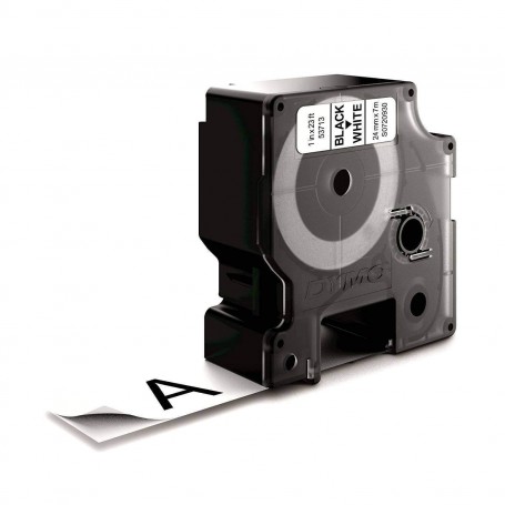 Taśma Dymo D1 24 mm 7m, biała czarny druk 53713, S0720930