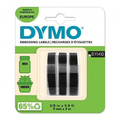 3D Dymo tape 9 mm x 3 m black blister 3 pcs. S0847730