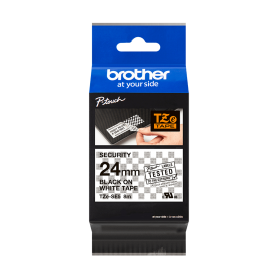 TZe-SE5 Brother VOID security seal white, black print width 24mm