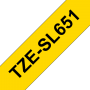 TZe-SL651 Brother self-laminating tape, yellow black print width 24mm