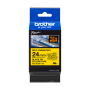 tze-sl651-brother-self-laminating-tape-yellow-black-print-width-24mm