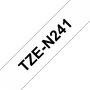 TZe-N241 Brother biała, czarny nadruk szerokość 18mm