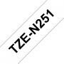 TZe-N251 Brother white, black print width 24mm