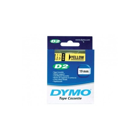 Base tape Dymo D2 19 mm x 10 m yellow